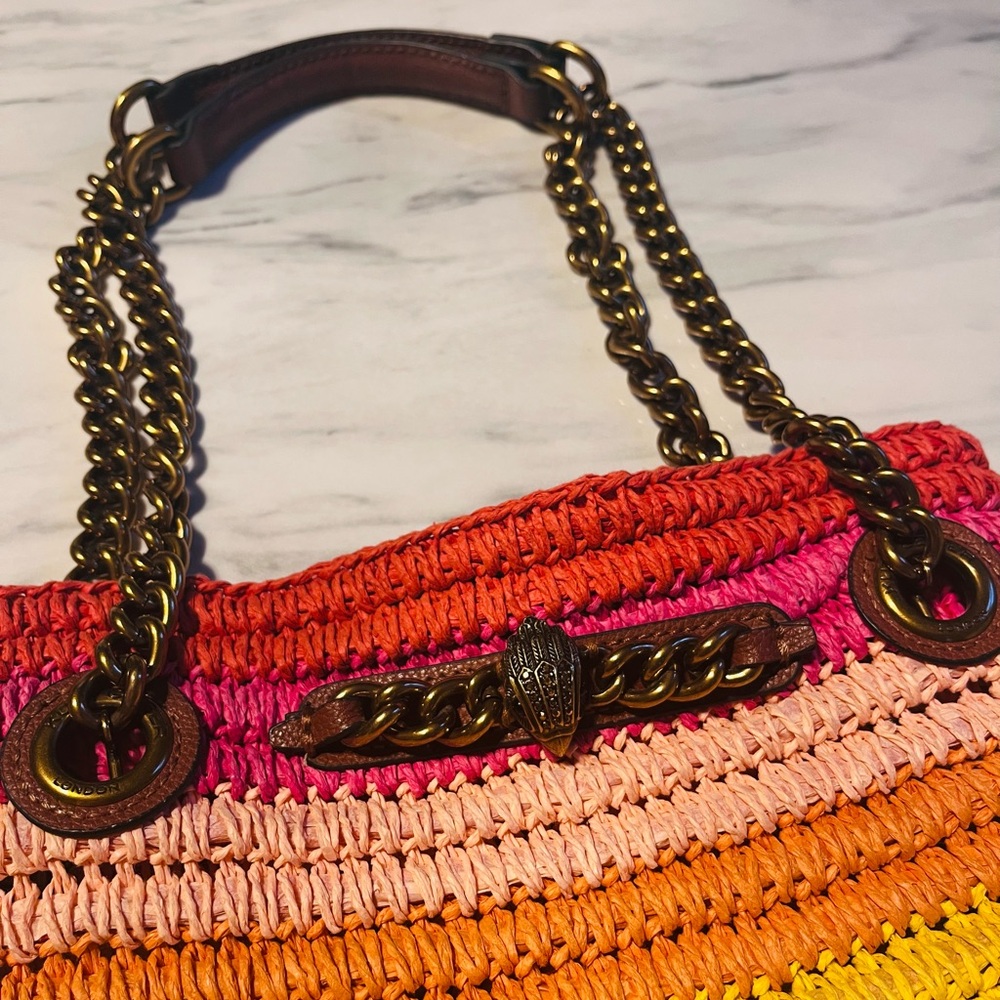 Kurt Geiger Woven Striped Tote Bag - Picture 6 of 6